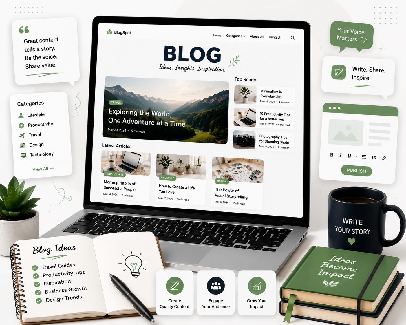 Graphic design and visual branding